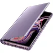 Clear View Case cover Huawei P40 Lite E/Y7P oldalra nyíló tok, lila