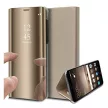 Clear View Case cover Samsung Galaxy A72 4G/5G oldalra nyíló tok, arany