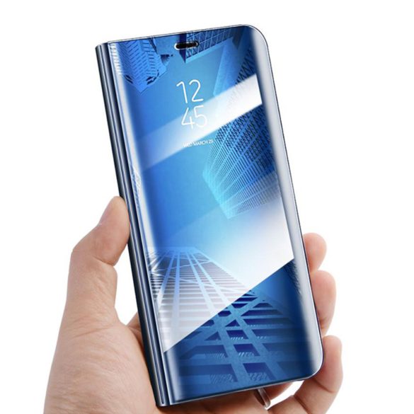 Clear View Case cover Xiaomi Mi 10T Lite 5G oldalra nyíló tok, kék