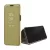 Clear View Case cover Samsung Galaxy S22 oldalra nyíló tok, arany
