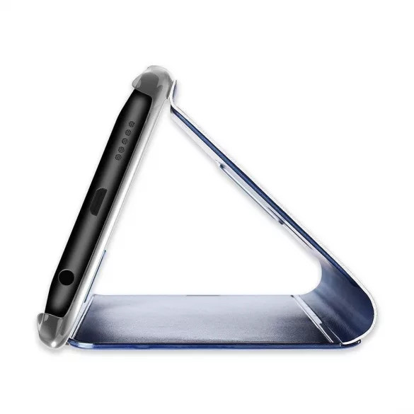 Clear View Case cover Samsung Galaxy S22 Plus oldalra nyíló tok, arany