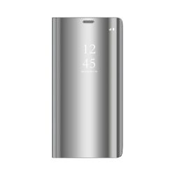   Clear View Case cover Samsung Galaxy A14 4G/A14 5G oldalra nyíló tok, ezüst