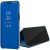 Clear View Samsung Galaxy S23 FE oldalra nyíló tok, kék