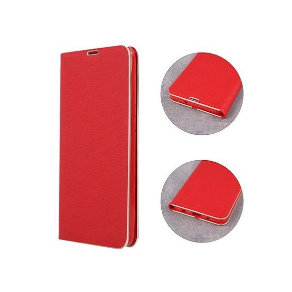 Smart Venus Huawei P40 Lite E/Y7P oldalra nyíló tok, piros