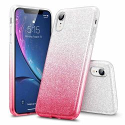   Glitter 3in1 Case Huawei P Smart (2020) hátlap, tok, ezüst-rózsaszín