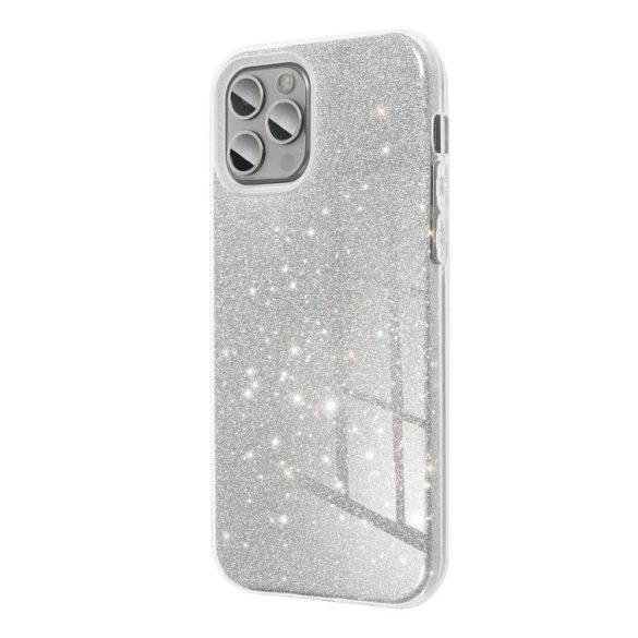 Glitter 3in1 Case Xiaomi Mi 10T Lite hátlap, tok, ezüst