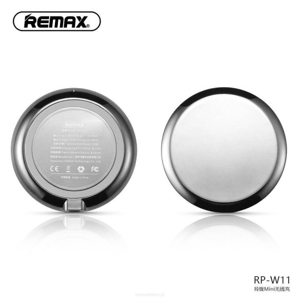 Remax RP-W11 Qi Wireless Charger, univerzális vezeték nélküli töltő, ezüst