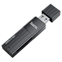Hoco HB20 USB 3.0/Micro SD + SD kártyaolvasó, fekete