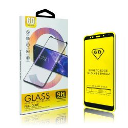   Glass Xiaomi Redmi Note 7 6D Full Glue teljes kijelzős edzett üvegfólia (tempered glass) 9H keménységű, tokbarát, fekete