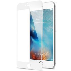   Glass iPhone 7/8/SE (2020) 6D Full Glue teljes kijelzős edzett üvegfólia (tempered glass) 9H keménységű, tokbarát, fehér