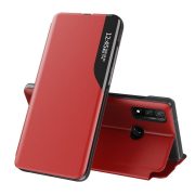   Eco Leather View Case Samsung Galaxy A03s oldalra nyíló tok, piros