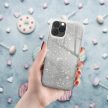 Glitter 3in1 Case Xiaomi Redmi Note 12 5G hátlap, tok, ezüst