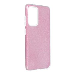   Forcell Glitter 3in1 case Samsung Galaxy A52 4G/A52 5G/A52s 5G hátlap, tok, rózsaszín