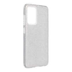   Forcell Glitter 3in1 case Samsung Galaxy A52 4G/A52 5G/A52s 5G hátlap, tok, ezüst