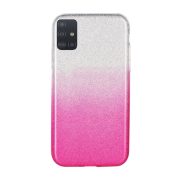   Glitter 3in1 Case Samsung Galaxy A52 4G/A52 5G/A52s 5G hátlap, tok, ezüst-rózsaszín