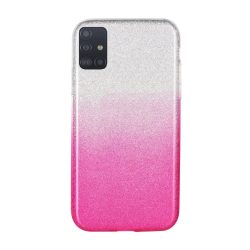   Forcell Glitter 3in1 case Samsung Galaxy A52 4G/A52 5G/A52s 5G hátlap, tok, ezüst-rózsaszín