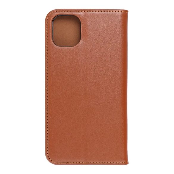 Genuine Leather Smart Pro iPhone 11 eredeti bőr oldalra nyíló tok, barna