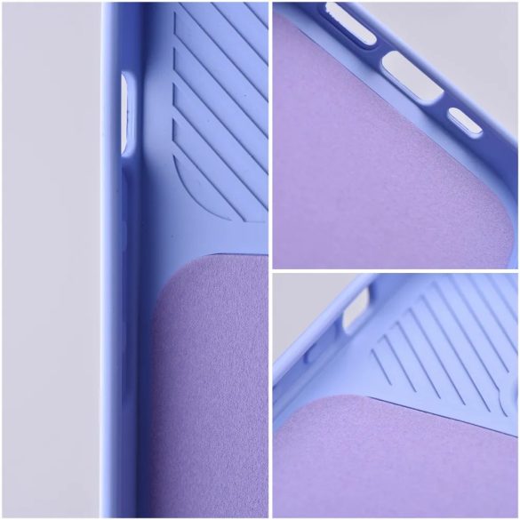 Slide Case iPhone 15 szilikon hátlap, tok, lila