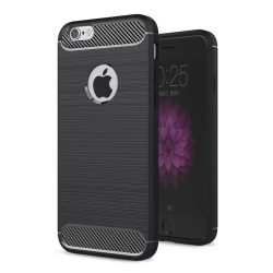 Carbon Case Flexible iPhone 5/5S/SE hátlap, tok, fekete