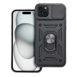   Slide Camera Armor Case iPhone 15 Plus ütésálló hátlap, tok, fekete