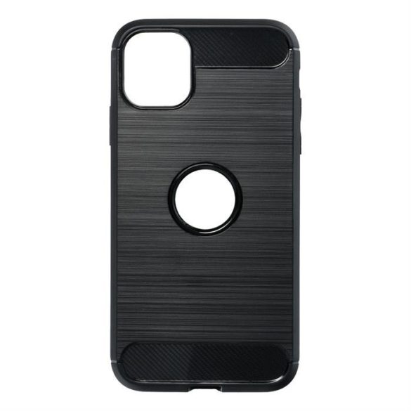 Carbon Case iPhone iPhone 11 hátlap, tok, fekete
