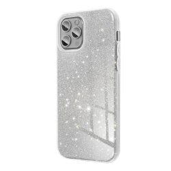 Glitter 3in1 Case iPhone 11 hátlap, tok, ezüst