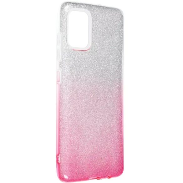 Glitter 3in1 Case iPhone 11 hátlap, tok, ezüst-rózsaszín