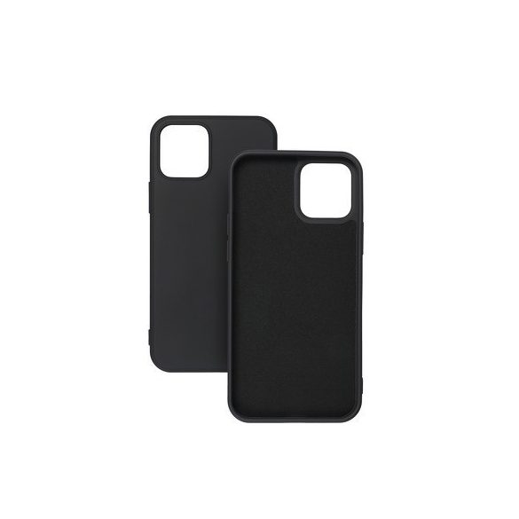 Silicone Case iPhone 11 Pro Max hátlap, tok, fekete