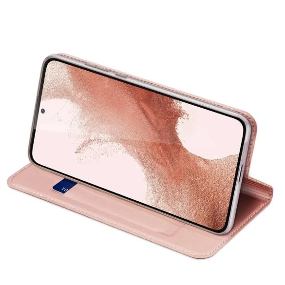 Dux Ducis Skin Pro Samsung Galaxy A54 oldalra nyíló tok, rozéarany