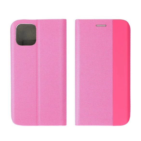 Smart Senso iPhone 11 Pro oldalra nyíló tok, világos rózsaszín