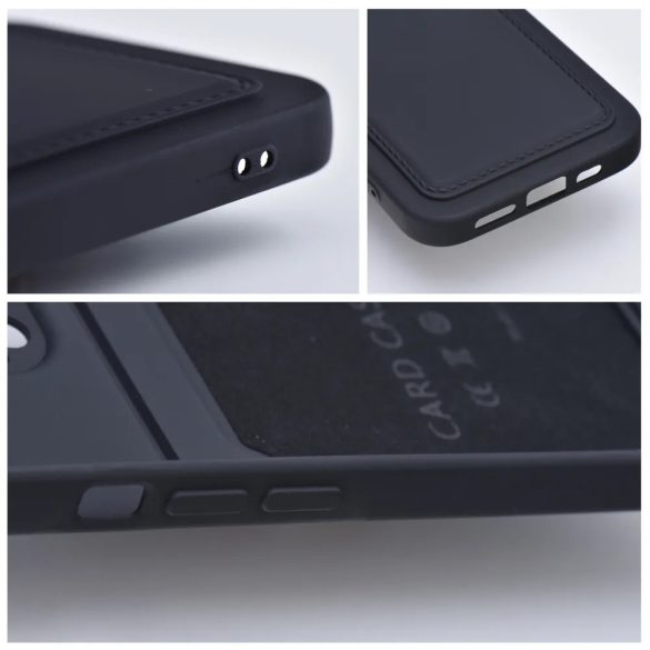 Card Case Silicone Samsung Galaxy A13 5G/A04S hátlap, tok, fekete