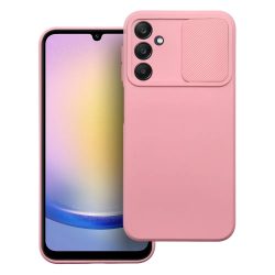   Slide Case Samsung Galaxy A25 5G szilikon hátlap, tok, világos rózsaszín