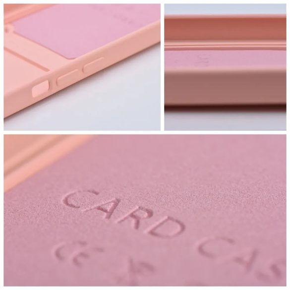 Card Case Silicone Xiaomi Redmi 13C hátlap, tok, rózsaszín