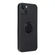 Silicone Ring iPhone 14 hátlap, tok, fekete