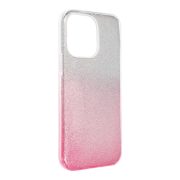   Glitter 3in1 Case iPhone 14 Pro Max hátlap, tok, ezüst-rózsaszín