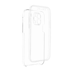   Full Cover 360° iPhone 14 Pro Max 2 részes szilikon elő és hátlap, tok, átlátszó