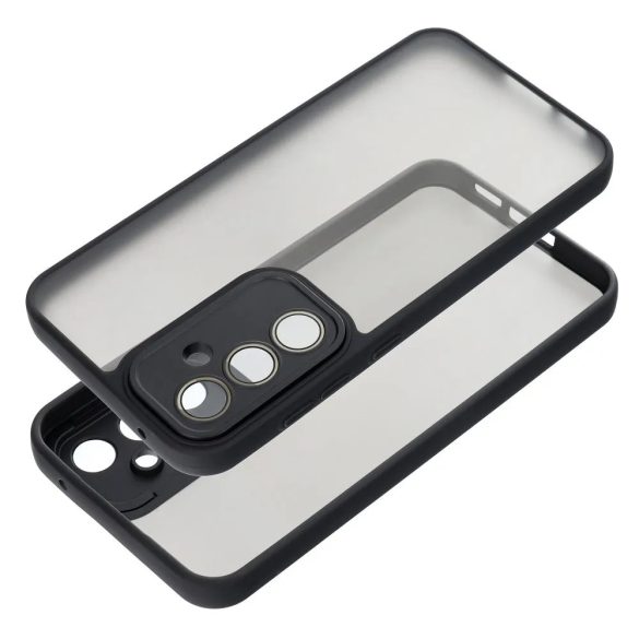 Variete Case Samsung Galaxy A35 hátlap, tok, átlátszó-fekete
