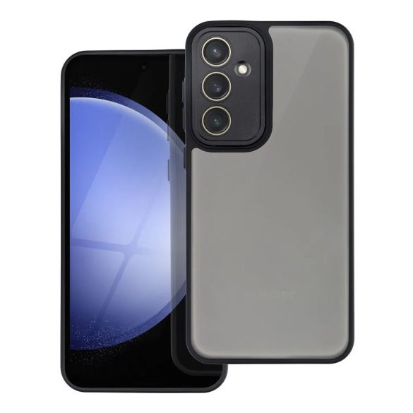 Variete Case Samsung Galaxy A35 hátlap, tok, átlátszó-fekete