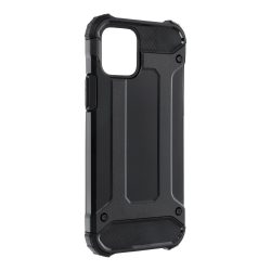   Forcell Hybrid Armor Tough Rugged iPhone 12/12 Pro ütésálló hátlap, tok, fekete