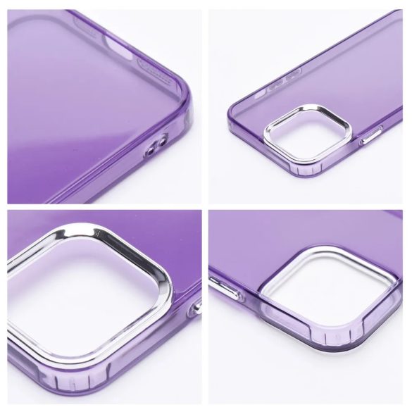 Pearl Case Xiaomi Redmi 13C/Poco C65 hátlap, tok, átlátszó-lila