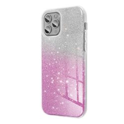   Glitter 3in1 Case Samsung Galaxy A35 hátlap, tok, ezüst-rózsaszín