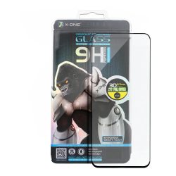   X-ONE Samsung Galaxy Note 20 Ultra 3D teljes kijelzős edzett üvegfólia (tempered glass) 9H keménységű, fekete
