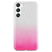   Glitter 3in1 Case Samsung Galaxy S23 hátlap, tok ezüst-rózsaszín
