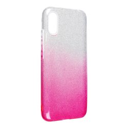   Forcell Glitter 3in1 case Xiaomi Redmi 9A/9AT hátlap, tok, ezüst-rózsaszín