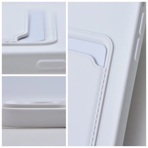 Card Case Silicone Samsung Galaxy A54 5G hátlap, tok, fehér
