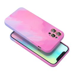   Forcell Pop Case 1 Samsung Galaxy A72 4G/5G hátlap, tok, márvány mintás hátlap, tok, rózsaszín