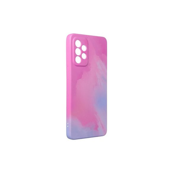 Forcell Pop Case 1 Samsung Galaxy A72 4G/5G hátlap, tok, márvány mintás hátlap, tok, rózsaszín