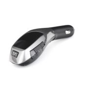   X5 univerzális Bluetooth+SD+USB FM Transmiter autós töltő, 3A, fekete