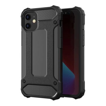   Hybrid Armor Tough Rugged iPhone 13 Mini ütésálló hátlap, tok, fekete