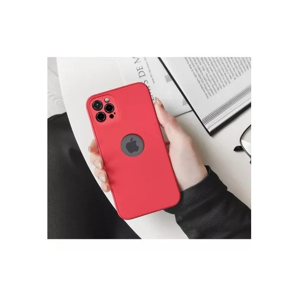 Silicone Soft Case iPhone 13 Pro hátlap, tok, piros